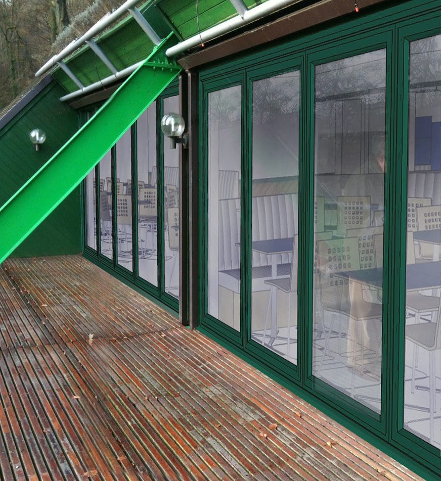 Visualisation of C1 Bifold doors at Heights of Abraham