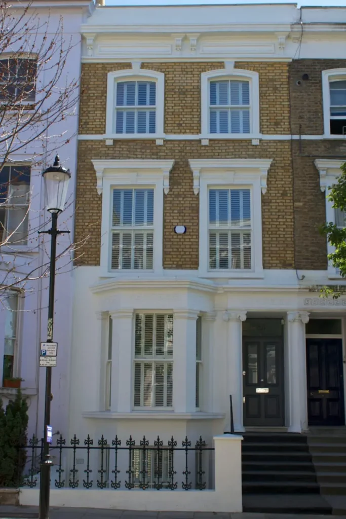 Victorian Chatsworth sliding sash windows bay elevation London townhouse