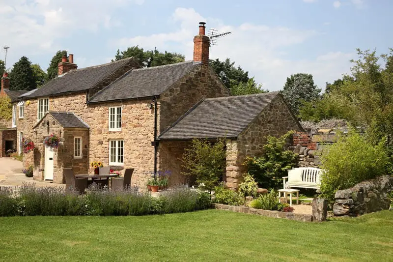 stone cottage belper wooden windows doors elevation