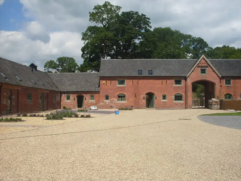 Conversion of old barn with hardwood windows and doors