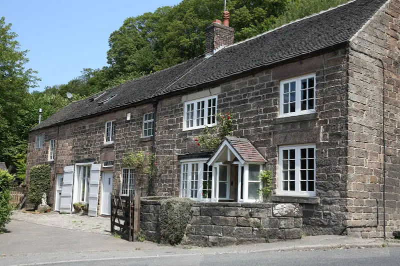 View of the Smithy, Whatstandwell after heritage windows are installed by Gowercroft