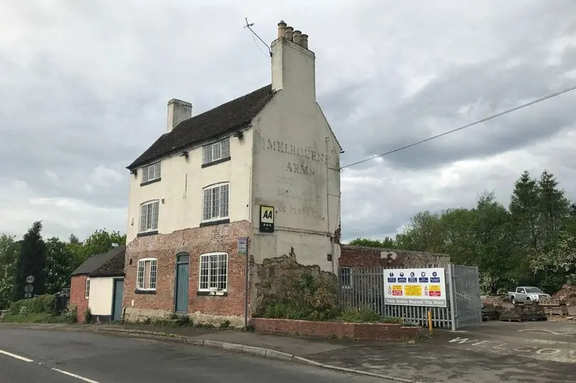 The Melbourne Arms pub before restoration by Stanton Developments