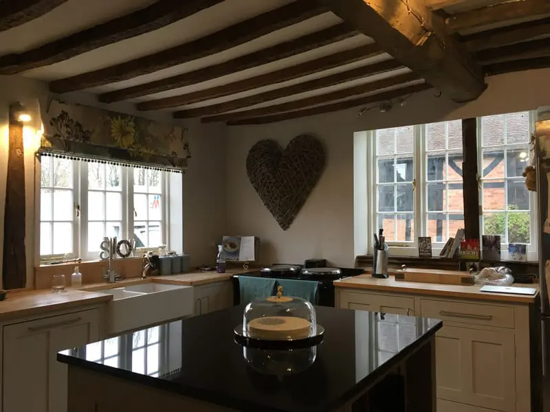 What are heritage windows - Internal view of heritage Windows installed in a Grade II listed farm house kitchen.