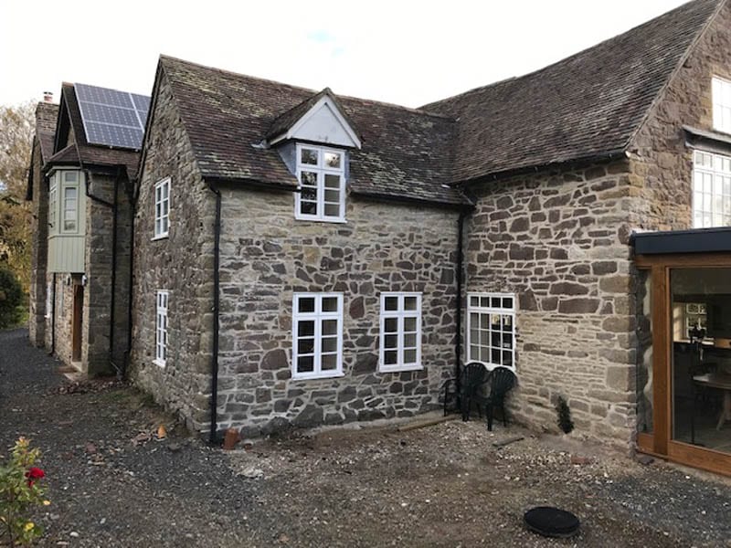 traditional windows nw elevation after