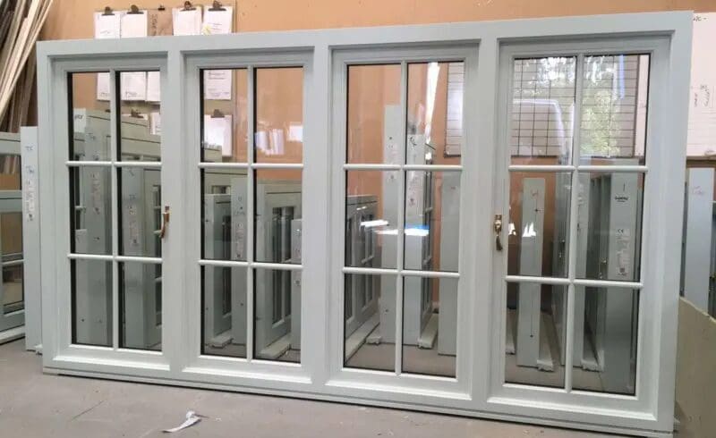 Georgian double glazed window under construction Hardwick casement flush window painted lawrence 4 sashes 6 pane