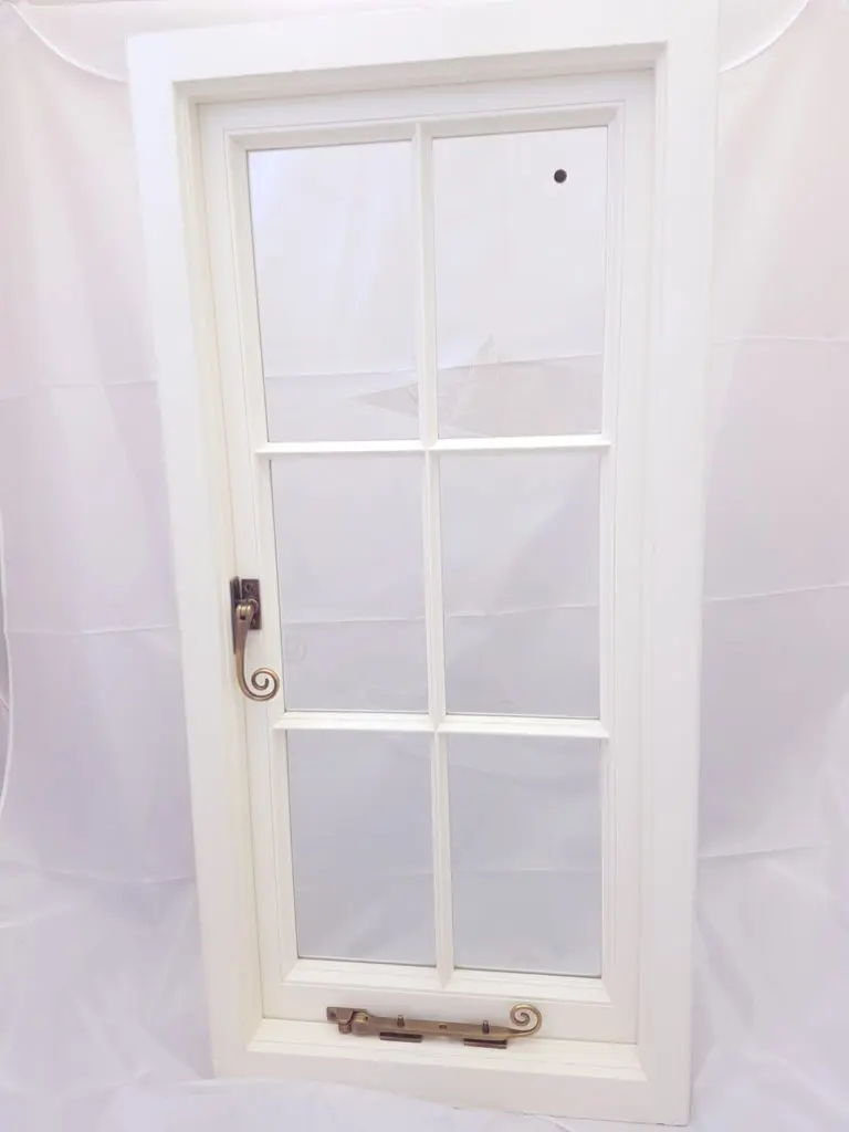 Casement window after manufacture at the Gowercroft factory in Alfreton, Derbyshire