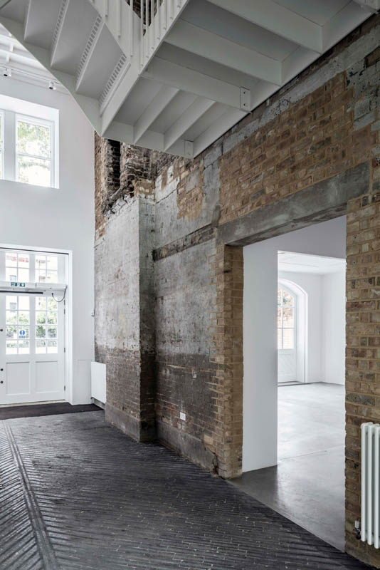 South London Gallery Fire Station: angled shot inside the gallery