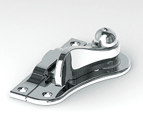 Flat Fitch Fastener Polished Chrome