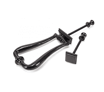 Period Slimline Art Deco Knocker Black