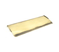 Period Letterplate Internal Flap Aged Brass