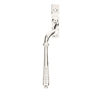 Reeded Casement Window Handle Polished Nickel