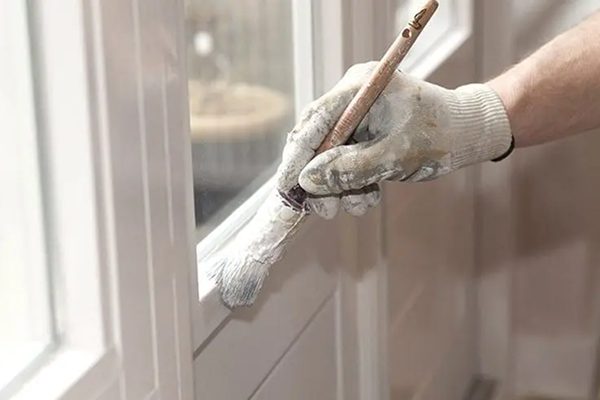 coating a window frame