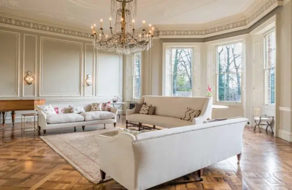 Internal shot of the award winning templeton house with heritage windows by Gowercroft Joinery